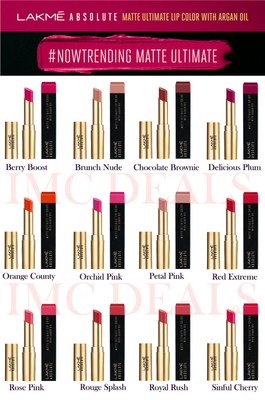 lakme absolute matte lipstick price