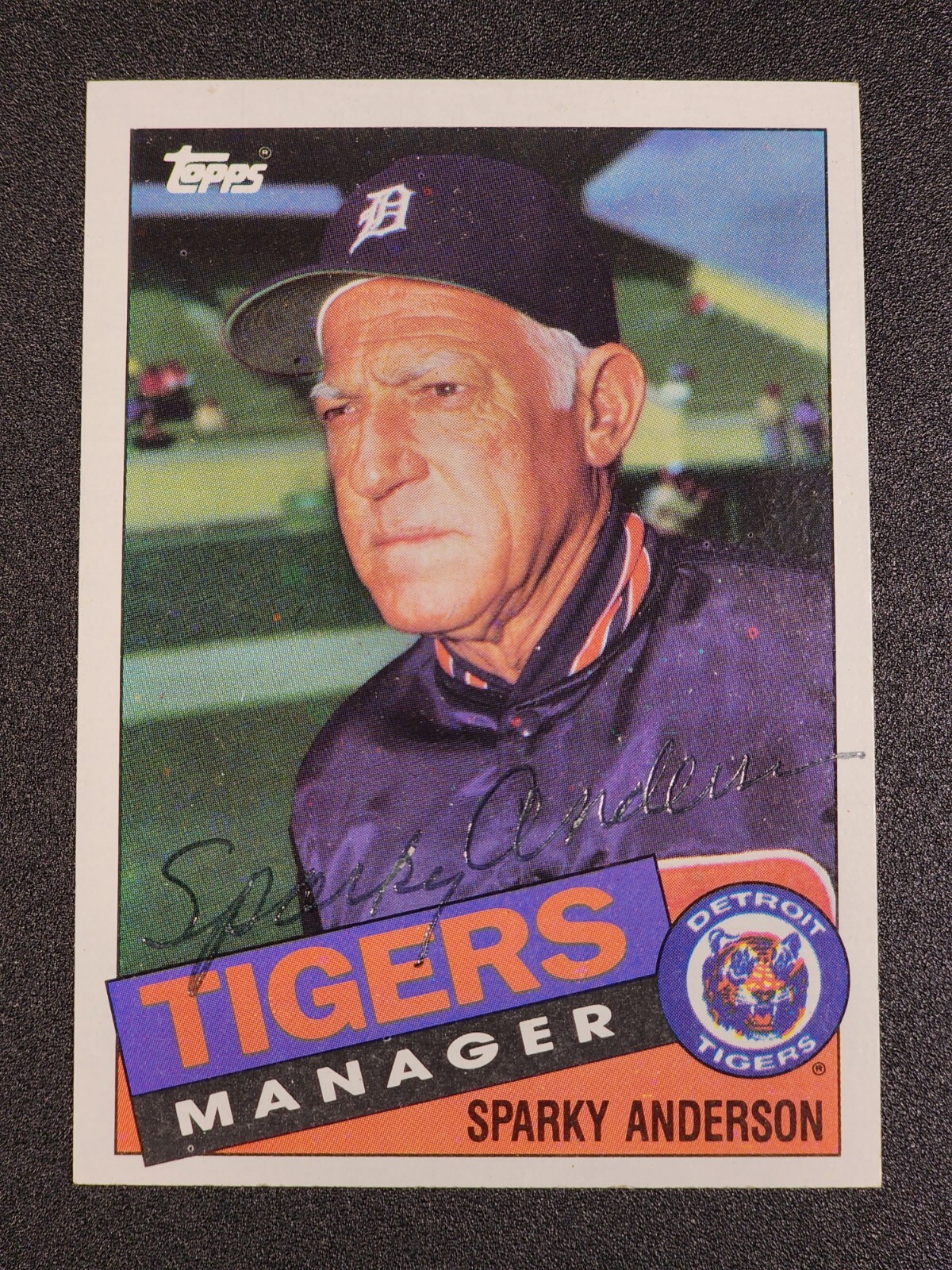 1985 Topps 307 Sparky Anderson w/ Autograph Detroit Tigers eBay