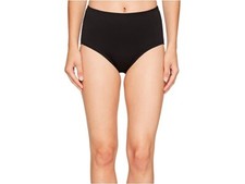 TYR Women's 240848 Solid High Waist Black Bikini Bottom Swimwear Size 16