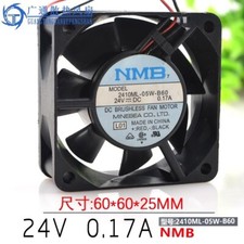 NMB 2410ML-05W-B60 6025 DC24V 0.17A 6CM Dual Ball Cooling Fan