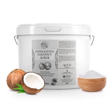 Exfoliating Coconut Oil Body and Facial Scrub - 128oz - Professional Size