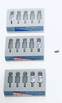 Ivoclar IPS e.max CAD for CEREC inLab Glaskeramikblock 4 Stk Set Sortiment NEU
