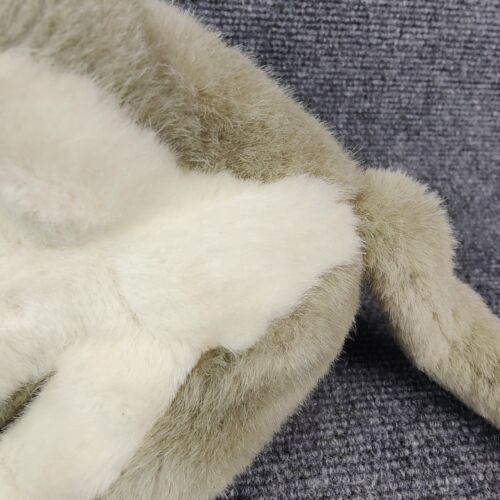 Vintage Gray Cat Plush Shorthair Kitty Kitten Pink Nose Blue Eyes Stuffed Animal - Picture 9 of 9