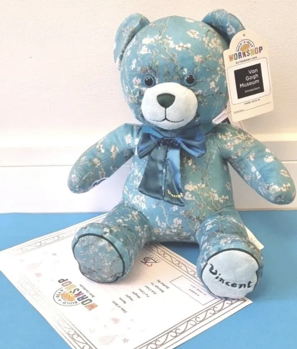 Build A Bear Vincent Van Gogh Plush & Bow & Certificate BNWT Almond ...