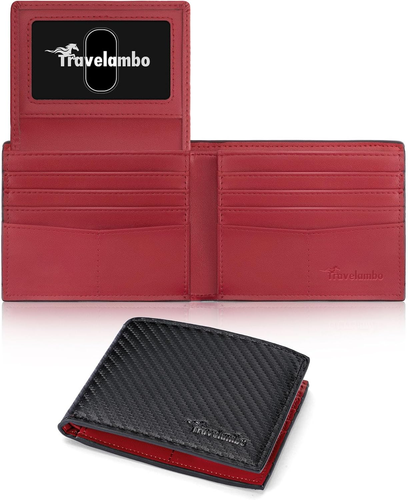 Billetera Hombre Carteras De Cuero Men Minimalista Delgadas Bloqueo Rfid Para-US