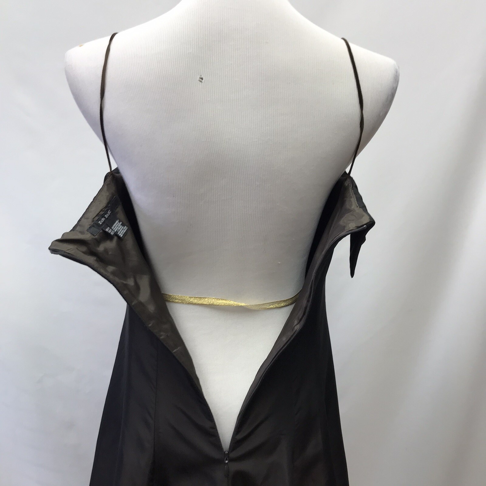 Zara Basic Womens Size Medium Strapless Dress Bro… - image 6