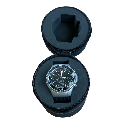 【希少】STUSSY TOURMASTER 時計 ツアーマスター 腕時計　y2k STUSSY TOURMASTER Silver Wrist Watch Rubber Black Band | eBay