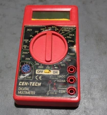 CEN Tech Function Digital Multimeter *TESTED*