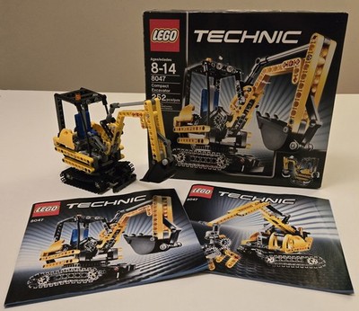 Lego 8047 Compact Excavator Technic Model Construction 100% Complete