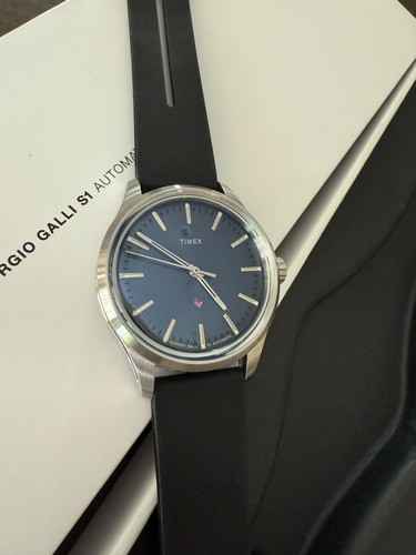 Reloj automático para hombre TIMEX Giorgio Galli S1 esfera azul 42 mm - Imagen 6 de 6