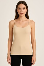 *REDUCED* Women`s Plain MODAL Vest Sleeveless Cami Stretchy Strappy Tank Top