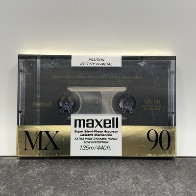 New Maxell MX 90 Metal Audio Cassette Tape Type IV Made In Japan Sealed