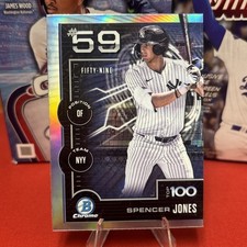 2025 Bowman - Bowman Scouts Top 100 Chrome Spencer Jones #BTP-59 (RC)