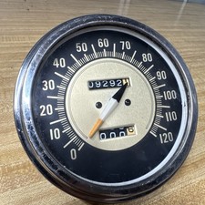 Not Oem Harley Stewart Warner Imitation Speedometer Gold Face 67004-68 Tested