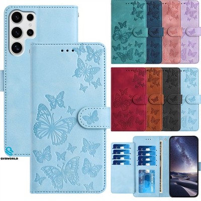Für Samsung A25 A24 A42 A50 A12 A25E Multi-Card Embossed Wallet Case Handy Hülle