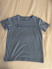 Champion Boys Light Blue Short Sleeve Crew Neck Logo T-Shirt