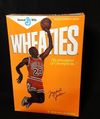 1989 Michael Jordan Wheaties Cereal Box 18 oz Chicago Bulls | eBay