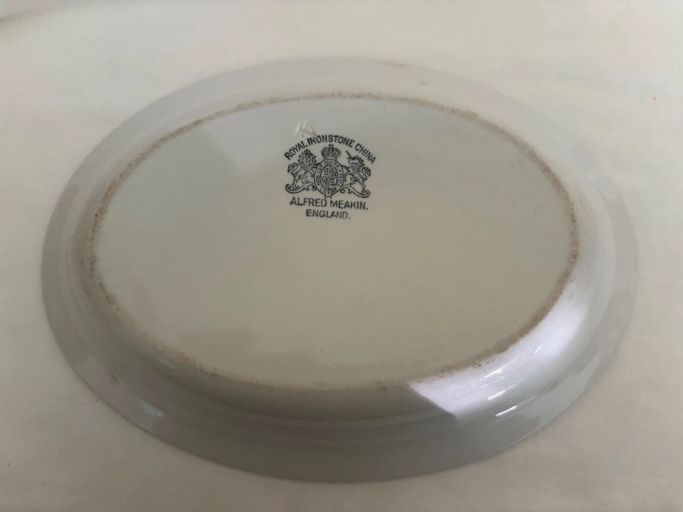 Royal Ironstone China Alfred Meakin England White Oval Dish Bowl - 9x6.5x1.5 - Image 2 of 3