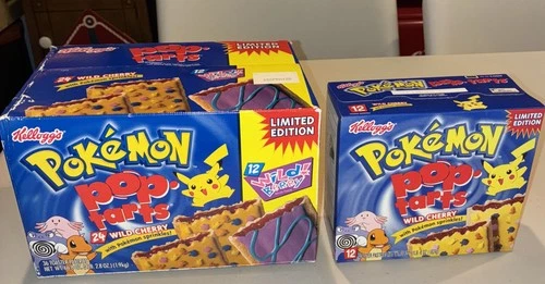 Pokemon Pop-Tarts Limited Edition Kelloggs Movie 2000 - EMPTY BOXES (2 Sizes)