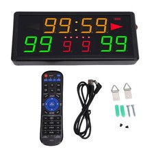 Electronic Basketball Scoreboard 10 Digit Digital Scoreboard with Remote Timer