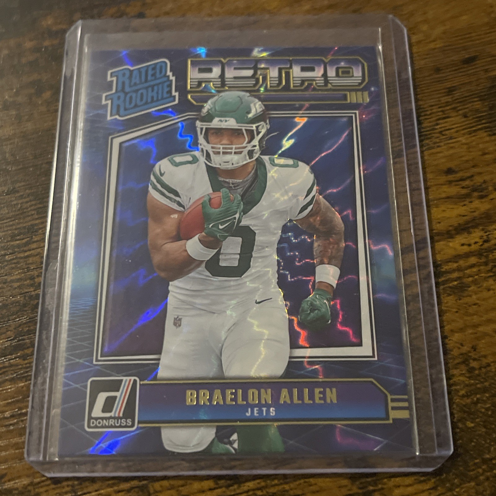 2024 Panini Donruss Braelon Allen Retro Rated Rookie Blue RC #20 Jets