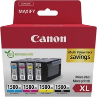 Canon Druckerpatrone PGI-1500XL Bk/C/M/Y Multipack Original Kombi-Pack Schwar...