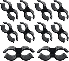 SCRTB Double Pipe Clamp 10 Pcs Pipe Clamp Connection,Shelf Pole Connector,Double