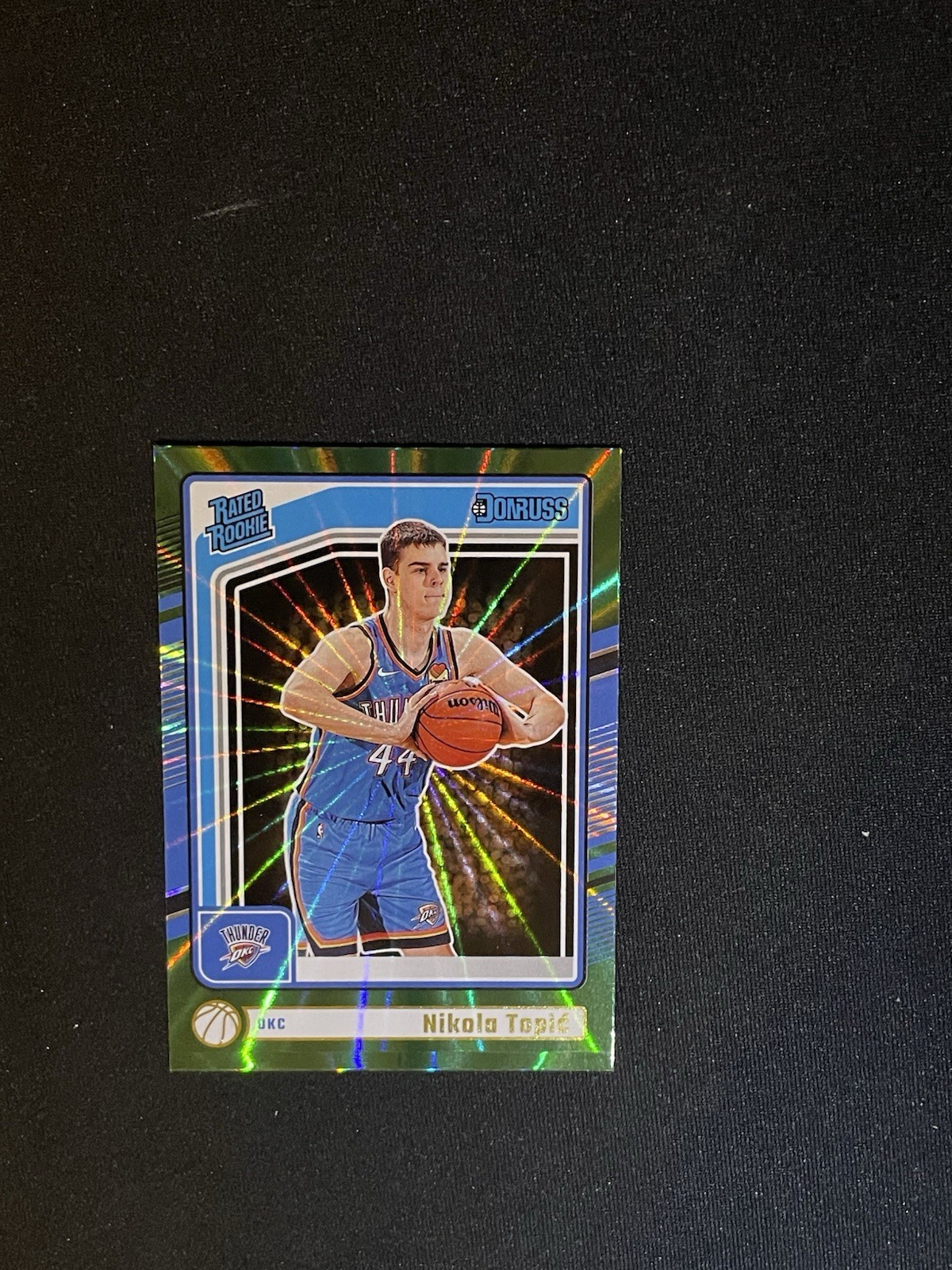 🔥2024-25 Donruss Optic Preview Green Scope Prizm Rookie Nikola Topic #208 OKC🔥