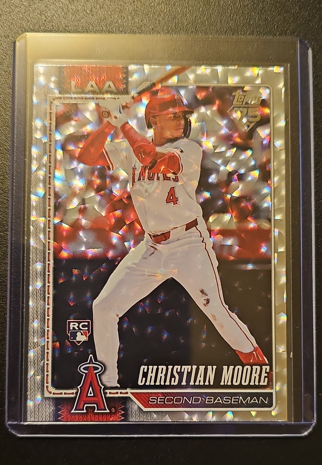 2026 Topps Series 1 - Christian Moore #147 Silver Crackle Foil (RC)