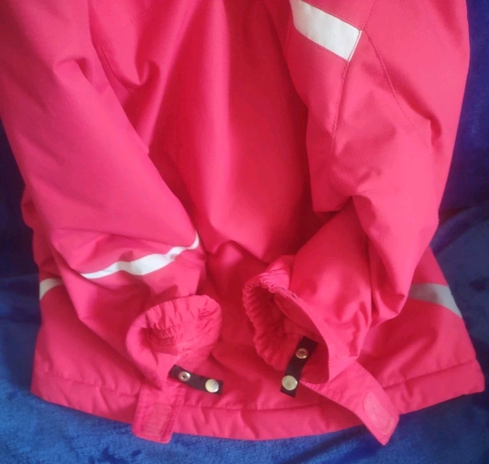 Kids ZEROXPOSUR 3 in 1  SNOW  JACKET W/HOOD CORAL Pink Grey 10/12 VG Pre-owned - Image 4 of 4