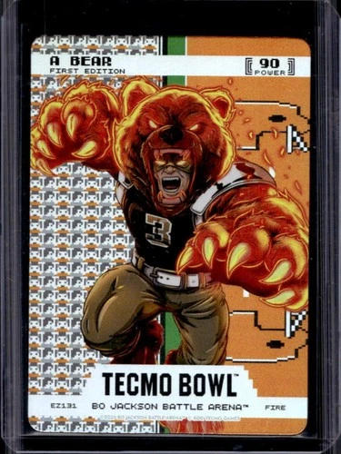 2026 Bo Jackson Battle Arena Tecmo Bowl A Bear First Endzone Battlefoil #EZ131