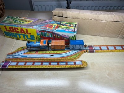 Vintage Tinplate Train Local Shuttle Return Train working with key VGC
