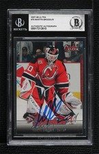 BAS 2007-08 Fleer Ultra Martin Brodeur #79 BGS Authentic Auto HOF 3c7