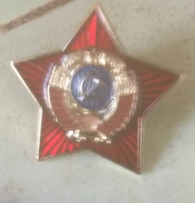 Soviet red star army pin  badge #2