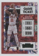 2021-22 Panini Contenders Game Ticket Green Ice DeMar DeRozan #56 3r4