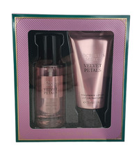 VELVET PETALS Gift Set Box Victoria s Secret Mini Fragrance Body Mist Lotion Duo