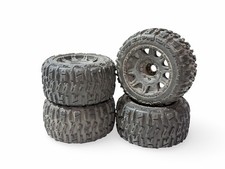 4x Proline Trencher Lp 10175 2.96x5.60 Monster Truck Tires 17mm Hex Wheels Used 4x Proline Trencher Lp 10175 2.96x5.60 Monster Truck Tires 17mm Hex Wheels Used