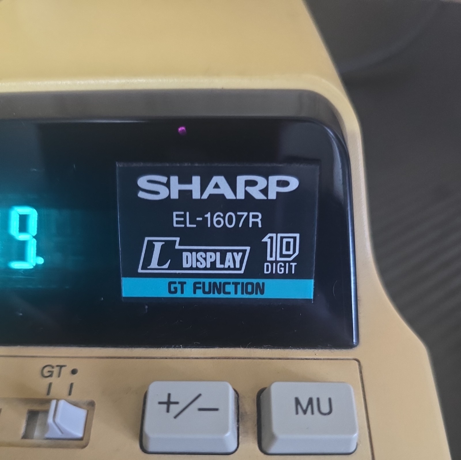Sharp EL-1607R Calculator 10 Digit WIth Printer - Working Tested image 2