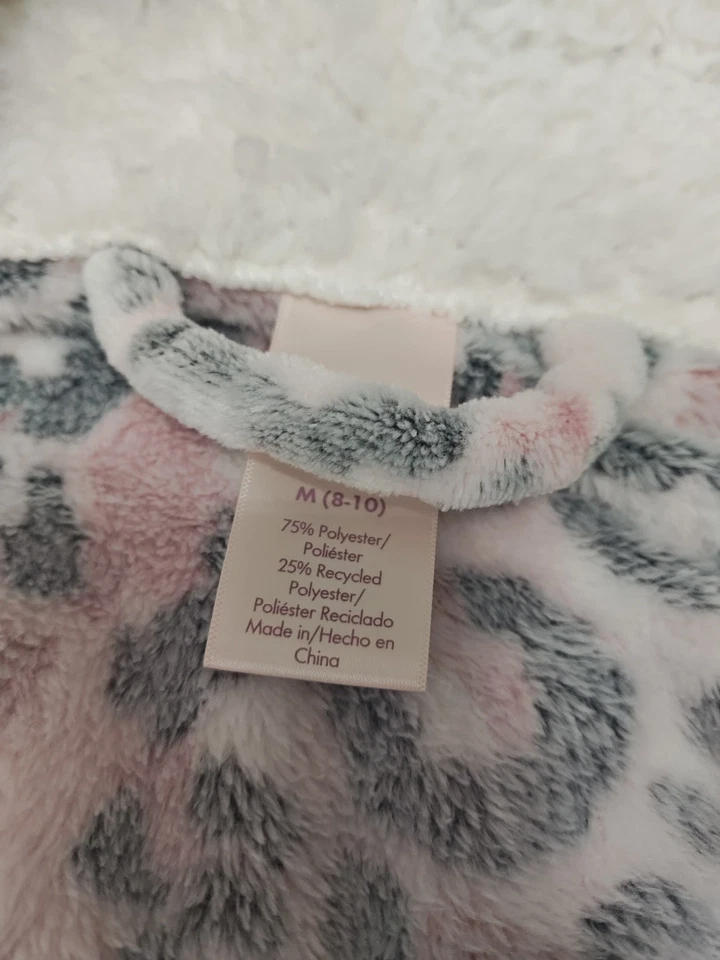 Bata de dormir mediana Super Minky de Walmart - guepardo rosa Foto 3 de 4