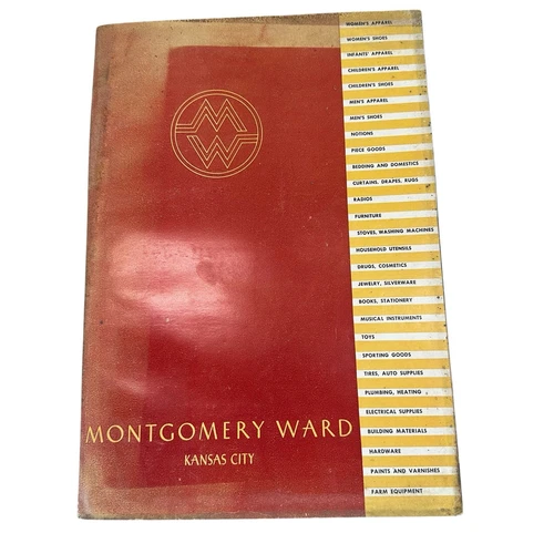 Vintage 1934-1935 Montgomery Ward Fall & Winter Catalog 650 + pages  Kansas City