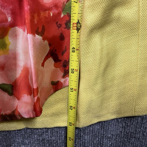 VINTAGE 60s Emma Domb California Empire Waist Maxi Dress Sz 11 Floral Bow Hippie - Picture 17 of 18