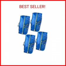 IKEA 901.491.48 Frakta Storage Bag, Blue, 4 Pack