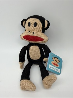 Paul Frank Julius Monkey Plush Lot Knit Doll Zipper Pouch Bag