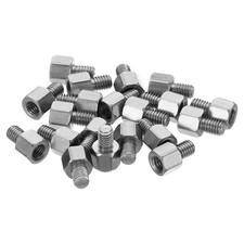 20Pcs M3 Standoff Screws Stainless Steel Hex PCB Standoffs (4mm+4mm, Silver)