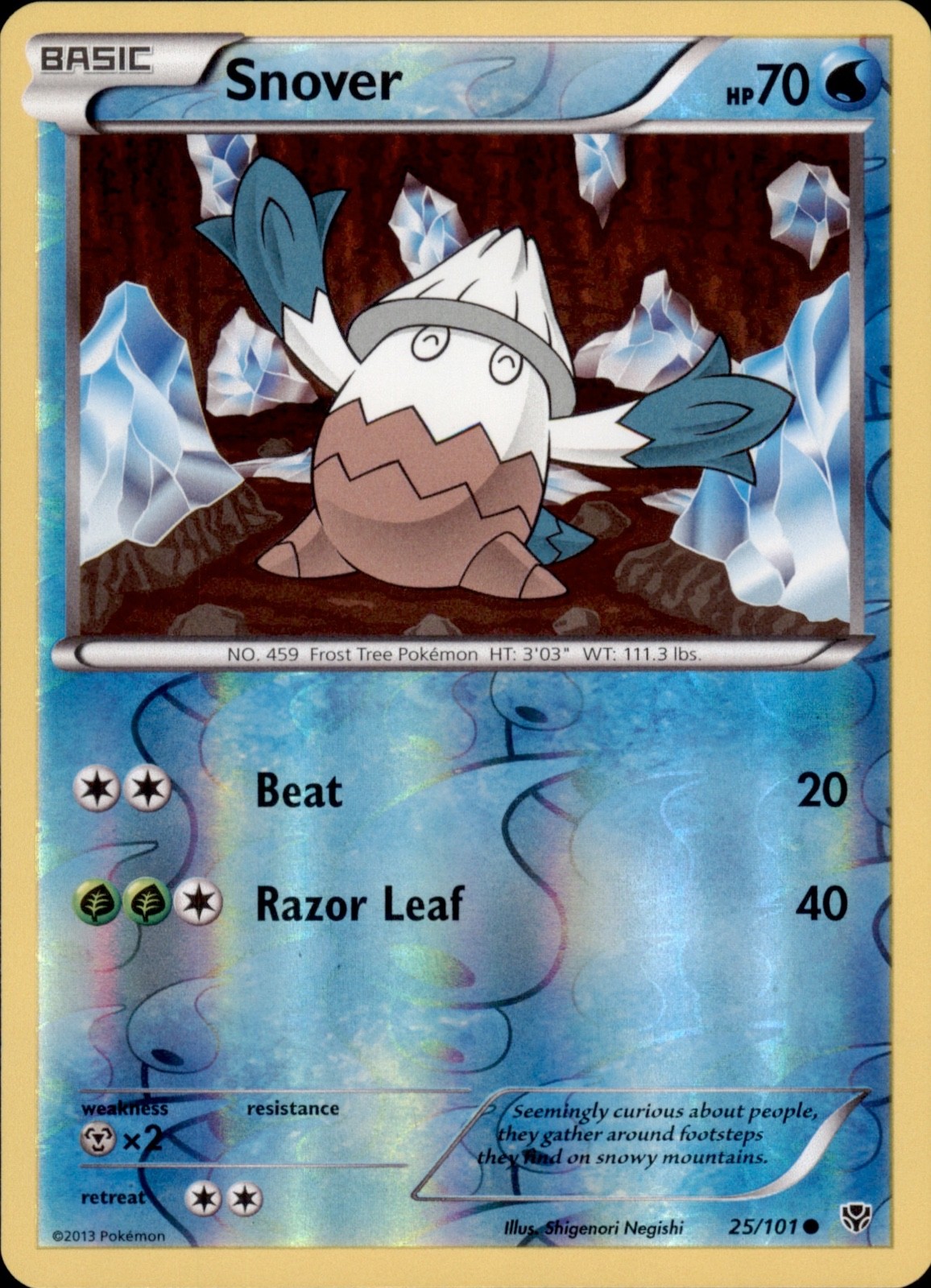 Snover 25/101 Plasma Blast Reverse Holo