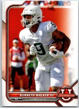 #97 Kenneth Walker III, Michigan State Spartans 2021-22 Bowman University Paper