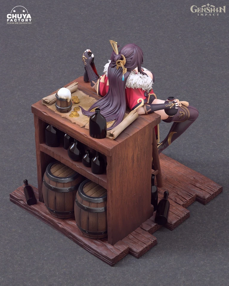 PAINTED Beidou from Genshin Impact 3Dprint resin STATUE/FIGURE - Image 4 of 4