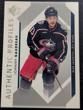 Johnny Gaudreau 2023-24SP Authentic Profiles #AP-5 /1299, BLUE JACKETS