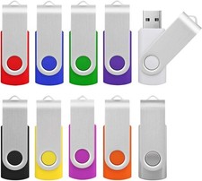 10x Chiavette USB 2GB KOOTION 2.0 LED Multicolore Mini Pendrive Leggere USB
