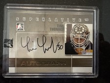 Tim Thomas In The Game Superlative Hockey Volume 2 Bruins Gold Autograph 6/10